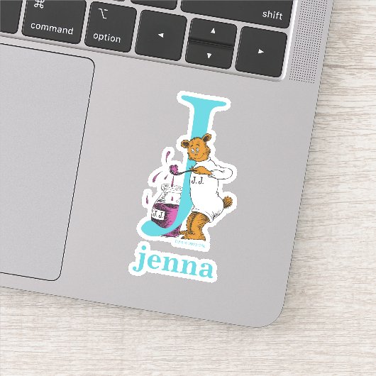 Dr. Seuss's ABC: Letter J – ホワイト |名前の追加 シール (詳細)