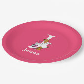 Dr. Seuss's ABC: Letter J – ホワイト |名前の追加 ペーパープレート (アングル)