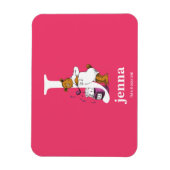 Dr. Seuss's ABC: Letter J – ホワイト |名前の追加 マグネット (縦)