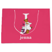 Dr. Seuss's ABC: Letter J – ホワイト |名前の追加 ラージペーパーバッグ (正面)