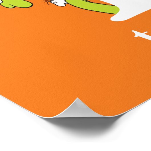 Dr. Seuss's ABC: Letter T - White | Add Your Name ポスター (角)