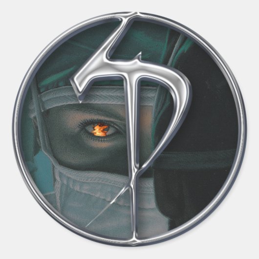 Dr. SPステッカー ラウンドシール (正面)