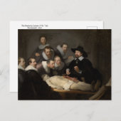 Dr. Tulpの解剖学レッスンRembrandt Postca ポストカード (正面/裏面)
