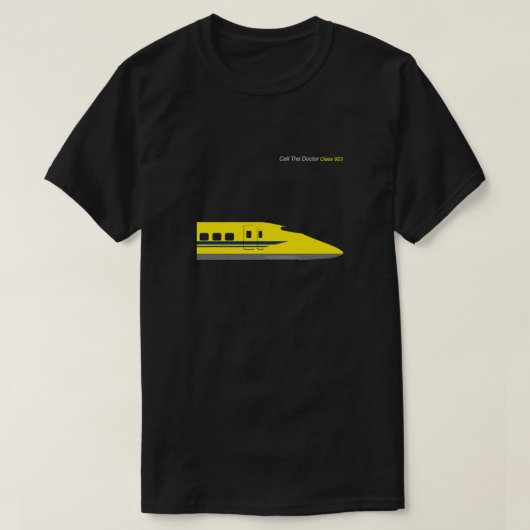 Dr. Yellow 923新幹線クラシック Tシャツ (デザイン正面)