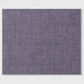 Drab Purple Linen ラッピングペーパー (フラット)