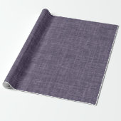 Drab Purple Linen ラッピングペーパー (アンロールド)