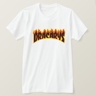 Dracarys - Thrasherの炎のパロディ Tシャツ