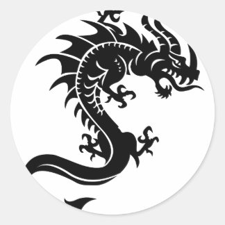 Drache, Dragon ラウンドシール