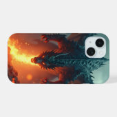 Drache mit Feuer iPhone 15ケース (裏面横)