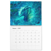 Drachen Kalender, Dragon Calendar, (36cm x 28cm) カレンダー (2月 2027)
