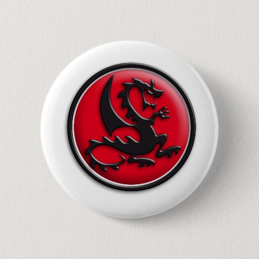 Drachen rot 缶バッジ (正面)