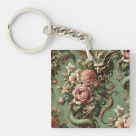 Drac's Finery – ゴシックドラゴンフローラ枕 キーホルダー