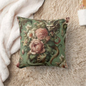 Drac's Finery – ゴシックドラゴンフローラ枕 クッション (ブランケット)