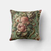 Drac's Finery – ゴシックドラゴンフローラ枕 クッション (裏面)