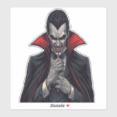Dracula Dark Scary Halloween Theme シール (シート)