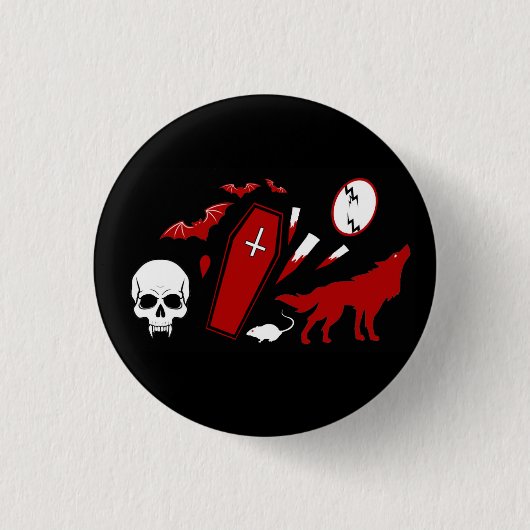 Dracula Icons Button 缶バッジ (正面)