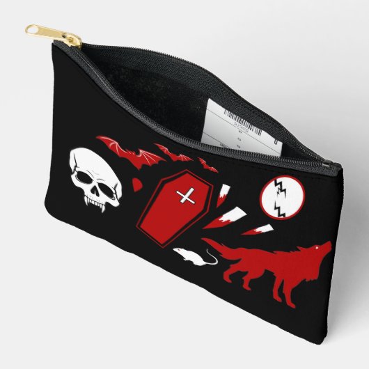 Dracula Icons Pouch アクセサリーポーチ (見開き)