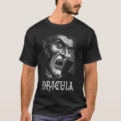 Dracula Portrait Black and White Tシャツ (正面)