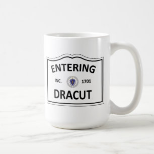 DRACUTマサチューセッツの故郷の固まりMA Townie コーヒーマグカップ