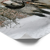 Draft Horses Pulling Sleigh ポスター (角)