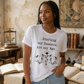 Drafting My Essence Not My Ego Spiritual Botanical プラスサイズTシャツ