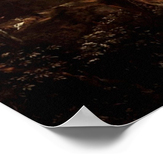 Draftsmenイタリアンを使用した風景 ポスター (角)