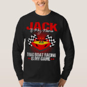 Drag Boat Driver Quote for Speedboat Racing Jack   Tシャツ (正面)