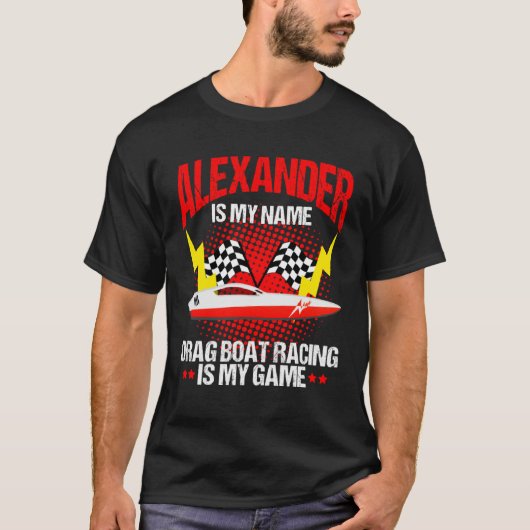 Drag Boat Race for Drag Boat and Drag Boat Driver Tシャツ (正面)