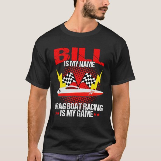 Drag Boat Race for Drag Boat and Drag Boat Driver  Tシャツ (正面)