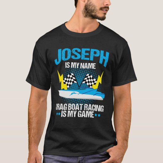 Drag Boat Racing for Drag Boat Racer Joseph Tシャツ (正面)