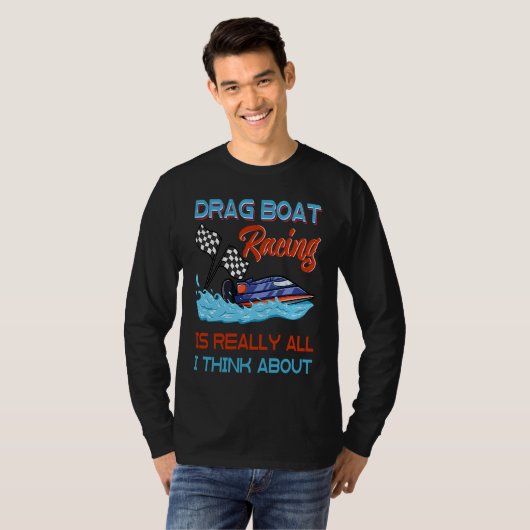 Drag Boat Racing RC Model Boating Driver  3 Tシャツ (正面フル)