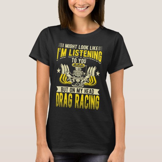 Drag Racing Fan Big Blocks Tシャツ (正面)