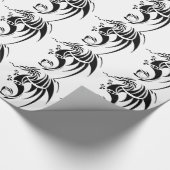 Dragissous V1 -黒いドラゴン ラッピングペーパー (角)