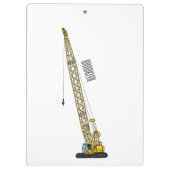 Dragline excavator cartoon illustration クリップボード (裏面)