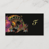 DRAGOモノグラム、黒い紫 名刺 (裏面)