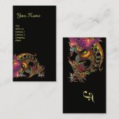 DRAGOモノグラム、黒い紫 名刺 (正面/裏面)