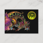 DRAGO GEM STONE MONOGRAM 黒 紫 バイオレット トパーズ 名刺 (裏面)
