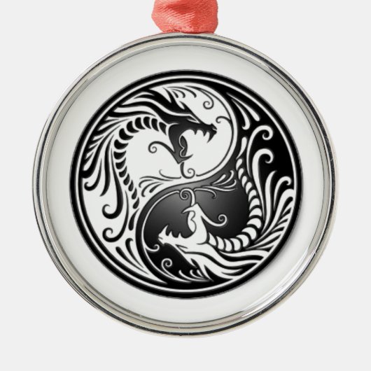 dragoes de yin yang メタルオーナメント (正面)