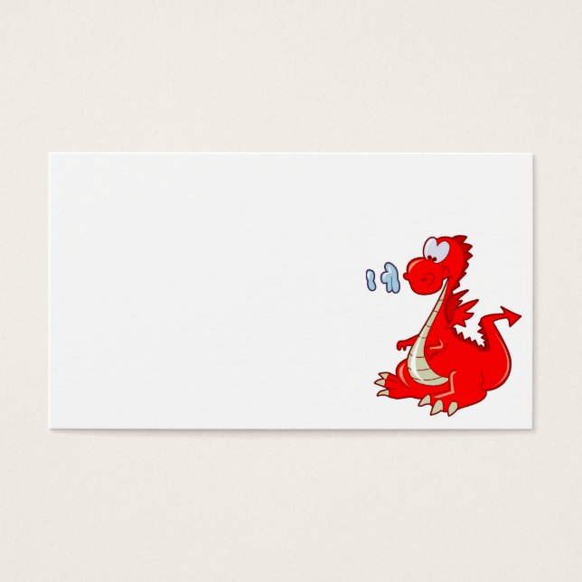 dragon302 RED CARTOON DRAGON CUTE HAPPY KIDS GRP (正面)