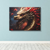 Dragon キャンバスプリント (インサイチュ (ウッドフロア))