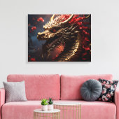 Dragon キャンバスプリント (インサイチュ (リビング))