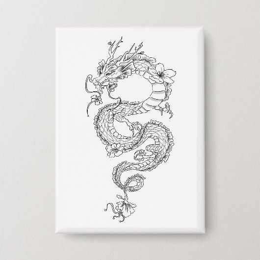 Dragon 缶バッジ (正面)