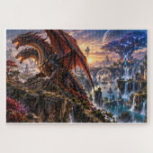 Dragon à deux têtes et Royaume enchanté ジグソーパズル (横)