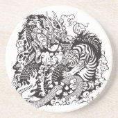 dragon and tiger fighting コースター (正面)