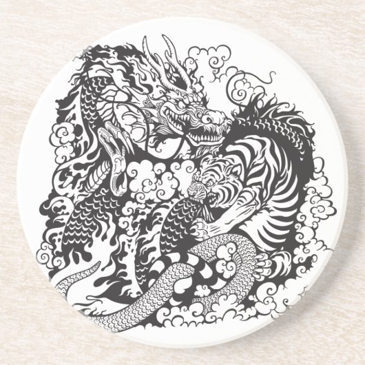 dragon and tiger fighting コースター (正面)