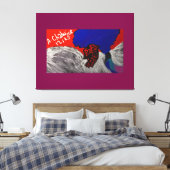 Dragon Angel キャンバスプリント (インサイチュ (寝室))