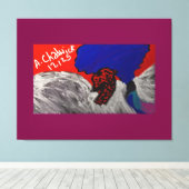 Dragon Angel キャンバスプリント (インサイチュ (ウッドフロア))