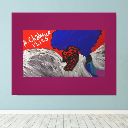 Dragon Angel キャンバスプリント (インサイチュ (ウッドフロア))