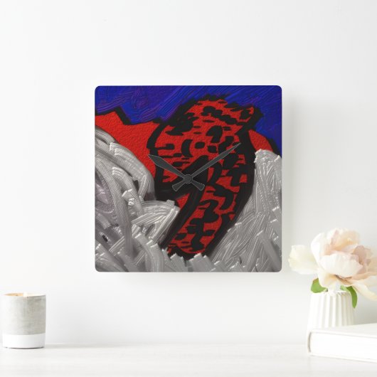 Dragon Angel スクエア壁時計 (ホーム)