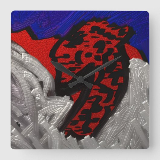 Dragon Angel スクエア壁時計 (正面)